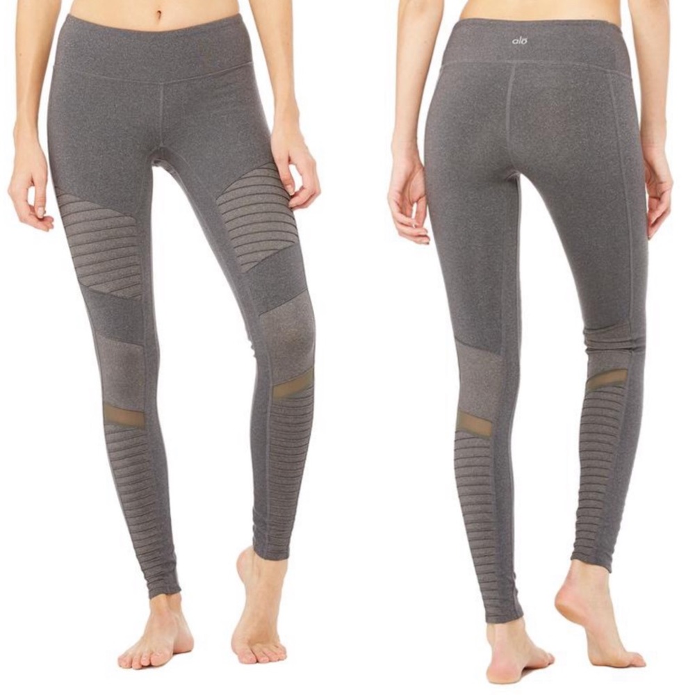 Alo Moto Legging - Stormy/Heather Grey EUC